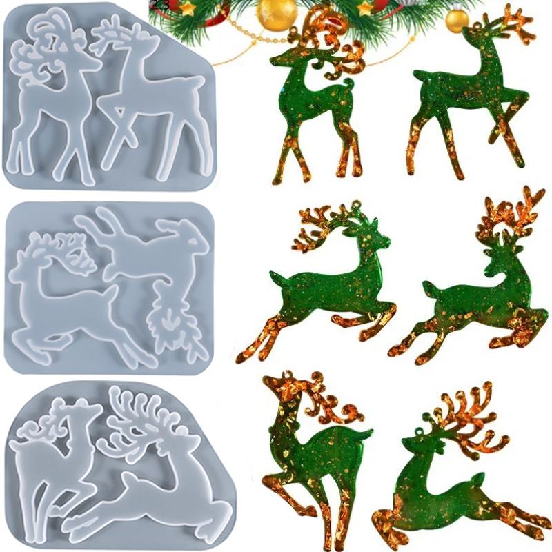 Jewelry Making Tutorials - Christmas Elk Epoxy Resin Mold For
