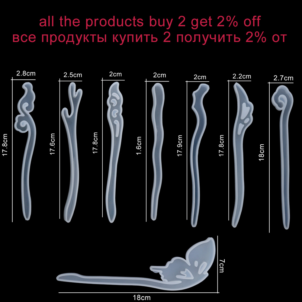 Jewelry Making Tutorials - 1Pcs Hairpin Hair Stick Silicone Mold