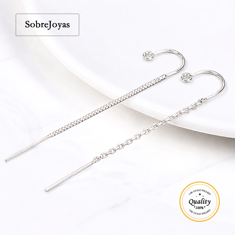Jewelry Making Silver - 925 Sterling Silver U-Threader Ear Components