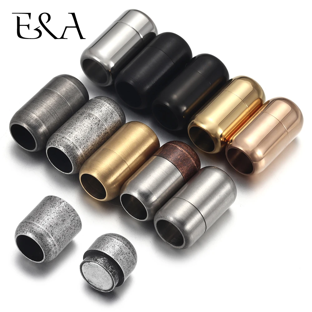 Jewelry Making School - Stainless Steel 3mm-8mm Round Magnetic Clasps