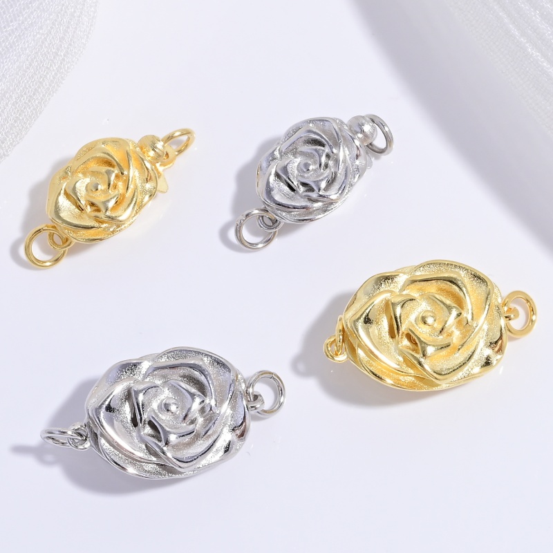 S925 Sterling Silver Rose Peta - Jewelry Making Silver review and price