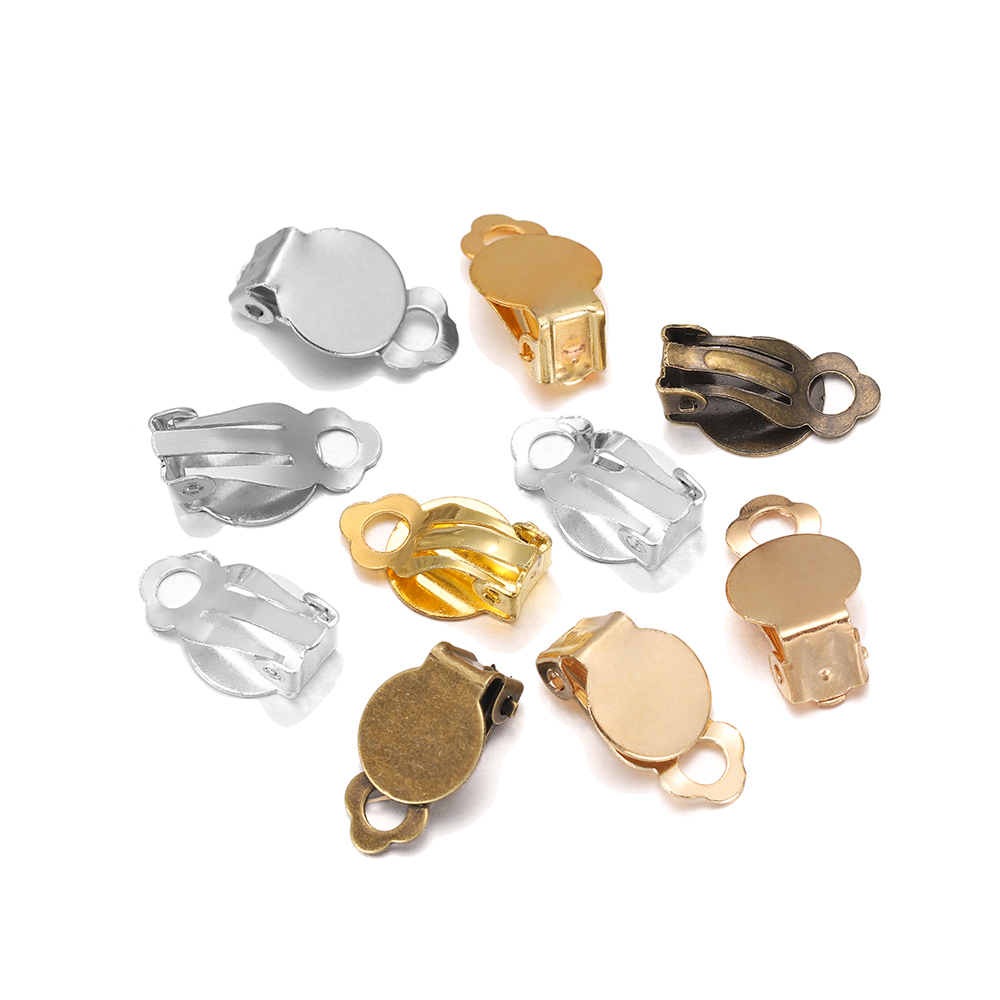 50pcs/Lot 10mm Meatl Ear Clips - Jewelry Making Set review and price