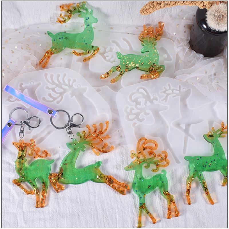 Christmas Elk Epoxy Resin Mold - Jewelry Making Tutorials review and price