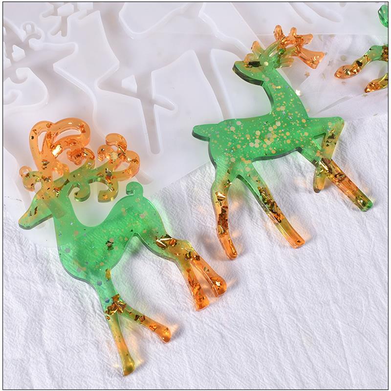 Christmas Elk Epoxy Resin Mold - Jewelry Making Tutorials review and price