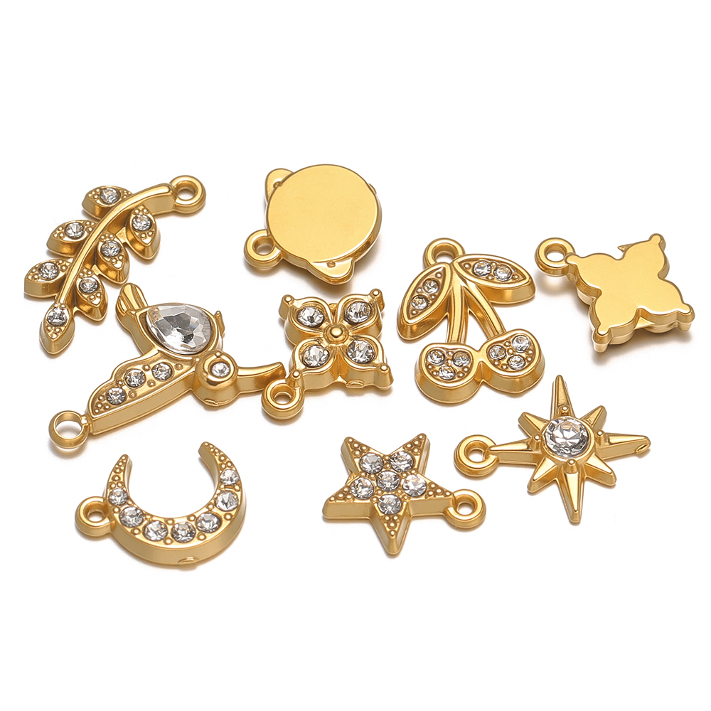 5Pcs Stainless Steel Zircon Li - Jewelry Making 4 Year Old review and price