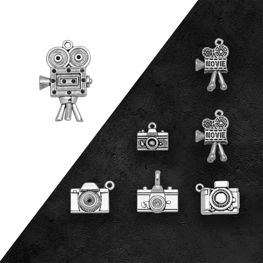 Antique Silver Plated Camera V - Jewelry Making Videos review and price