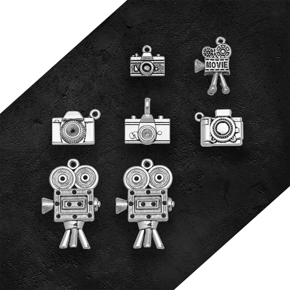 Antique Silver Plated Camera V - Jewelry Making Videos review and price