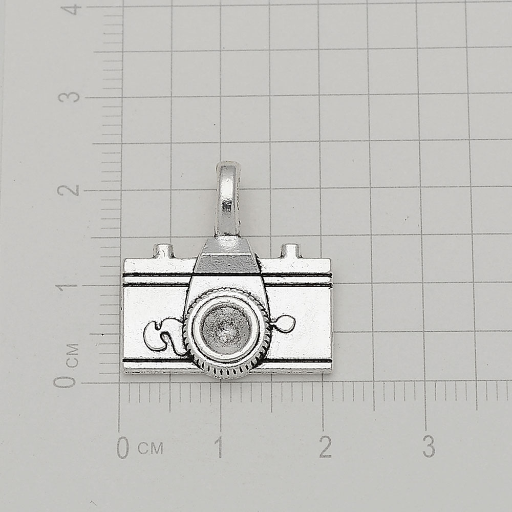 Antique Silver Plated Camera V - Jewelry Making Videos review and price