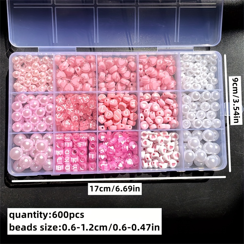 10-Piece Pink Alphabet Box, Ac - Jewelry Making Tutorials review and price