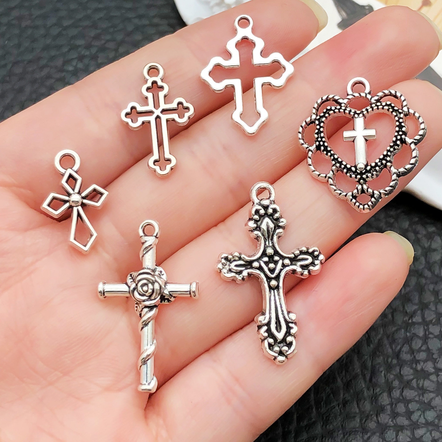 52pcs Assorted Cross Pendants  - Jewelry Making Tutorial review and price