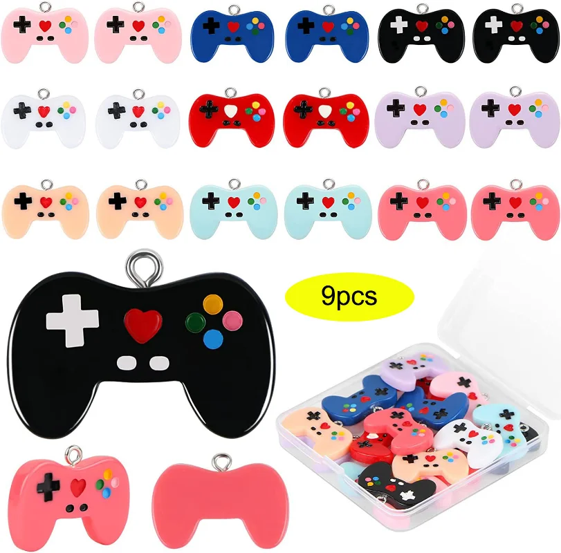 9 Pcs Video Game Controller Ch - Jewelry Making Videos review and price