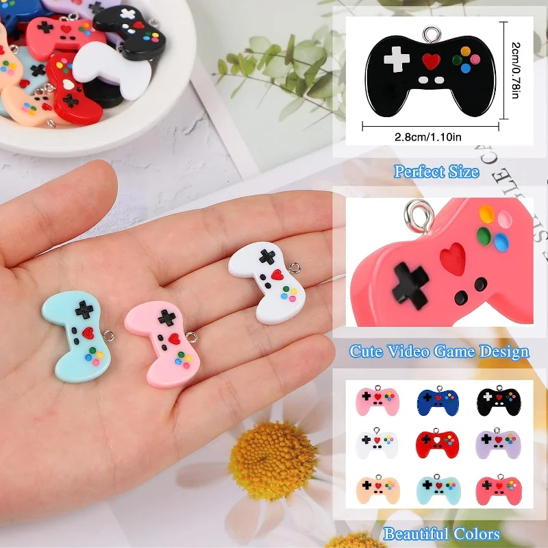 9 Pcs Video Game Controller Ch - Jewelry Making Videos review and price