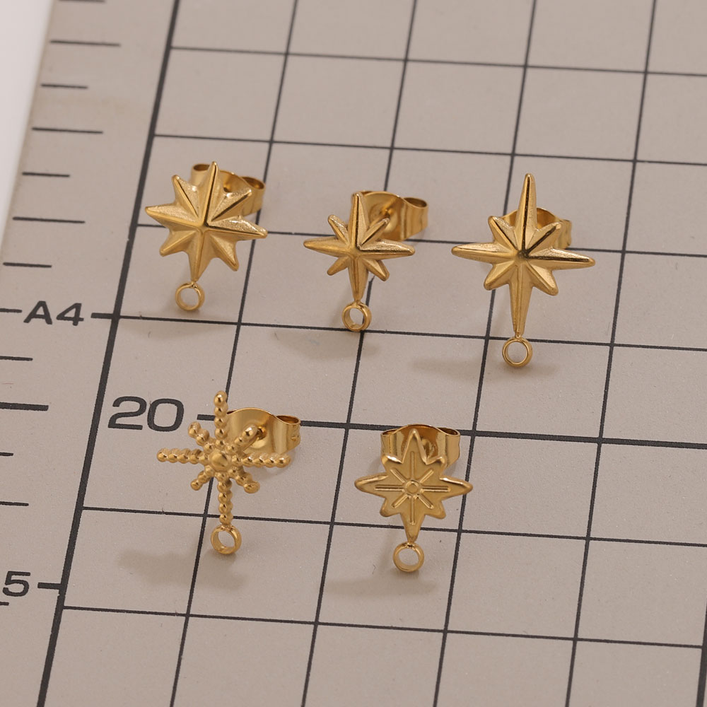 6pcs Stainless Steel Star Earr - Jewelry Making Tutorial review and price