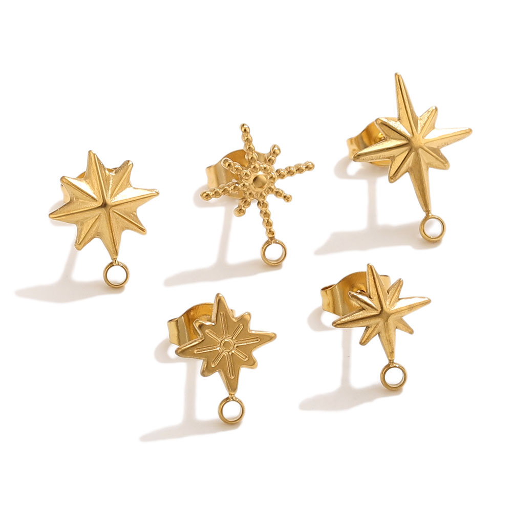 6pcs Stainless Steel Star Earr - Jewelry Making Tutorial review and price