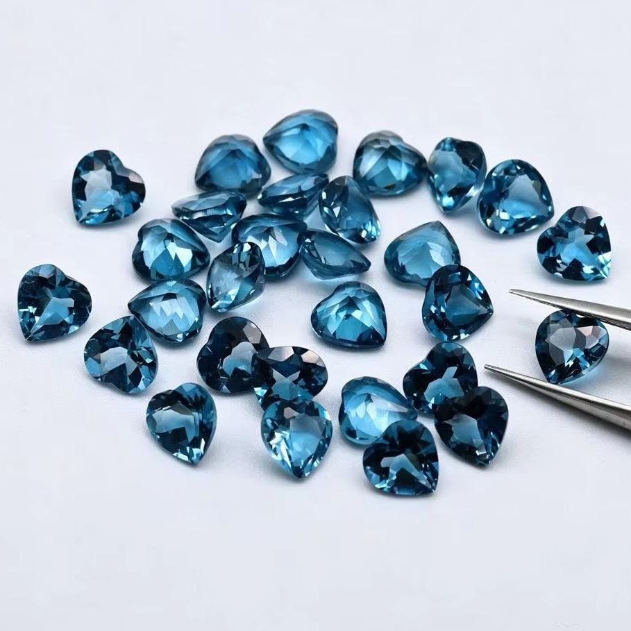 Natural Heart Cut London Blue  - Jewelry Making In London review and price