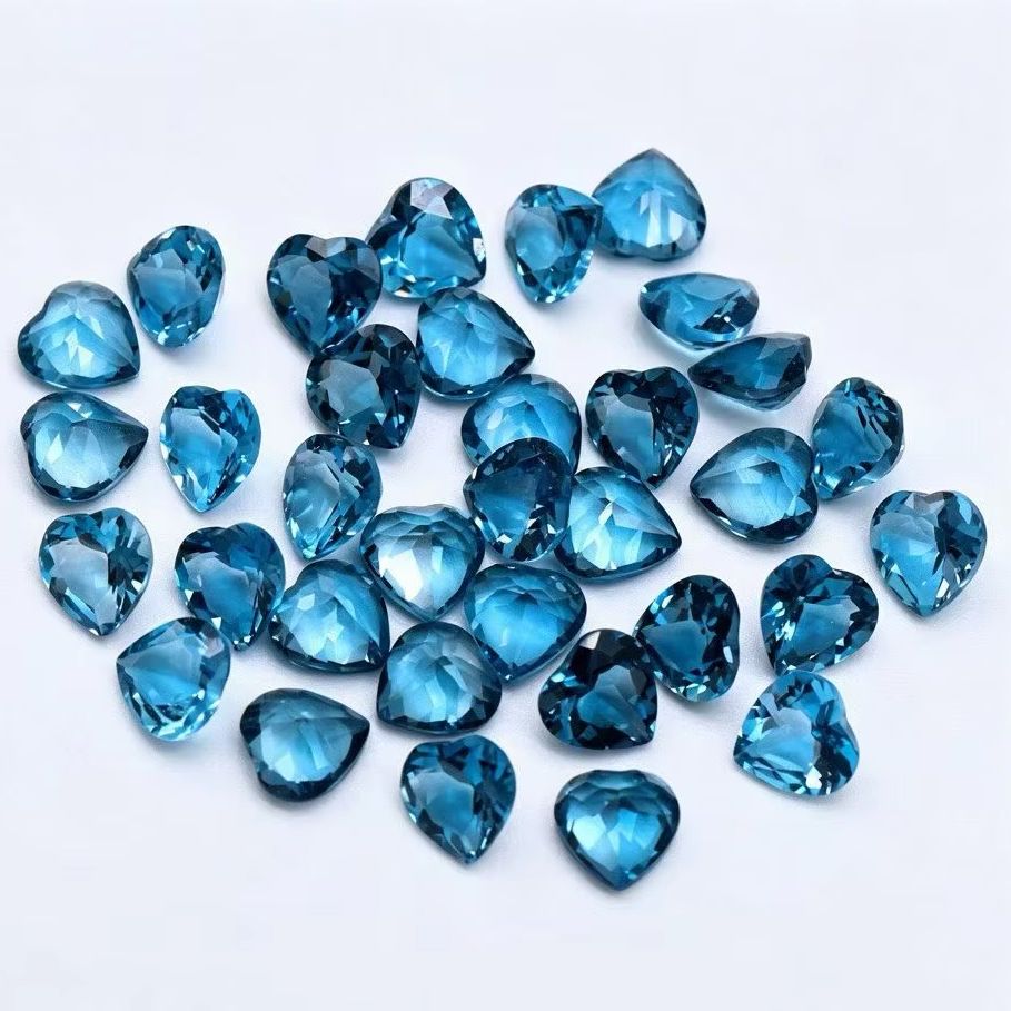 Natural Heart Cut London Blue  - Jewelry Making In London review and price