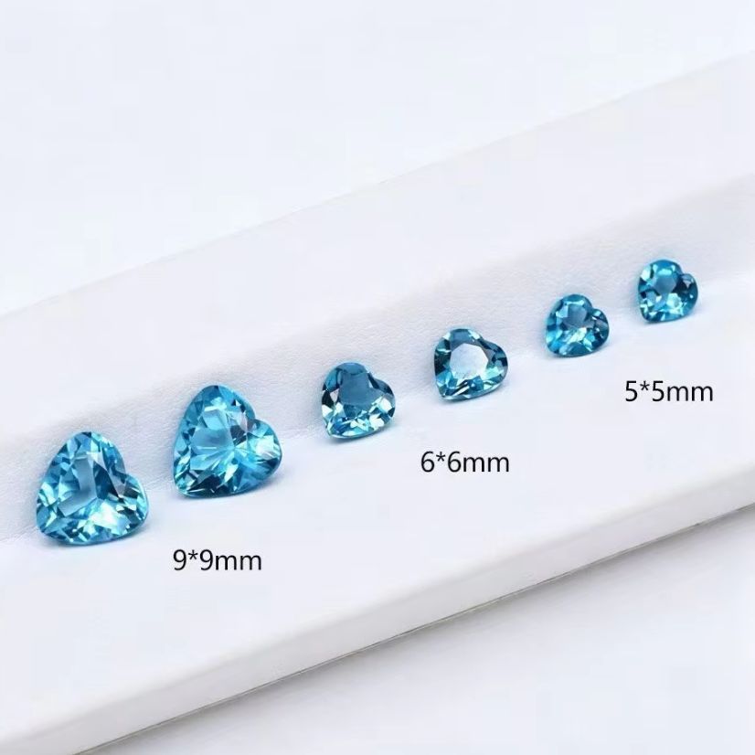 Natural Heart Cut London Blue  - Jewelry Making In London review and price