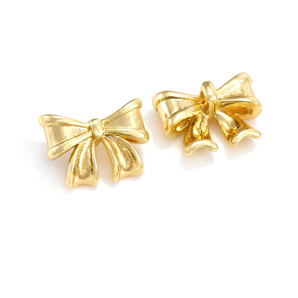 18K Gold Color Brass Grid Bow  - Jewelry Making Store review and price