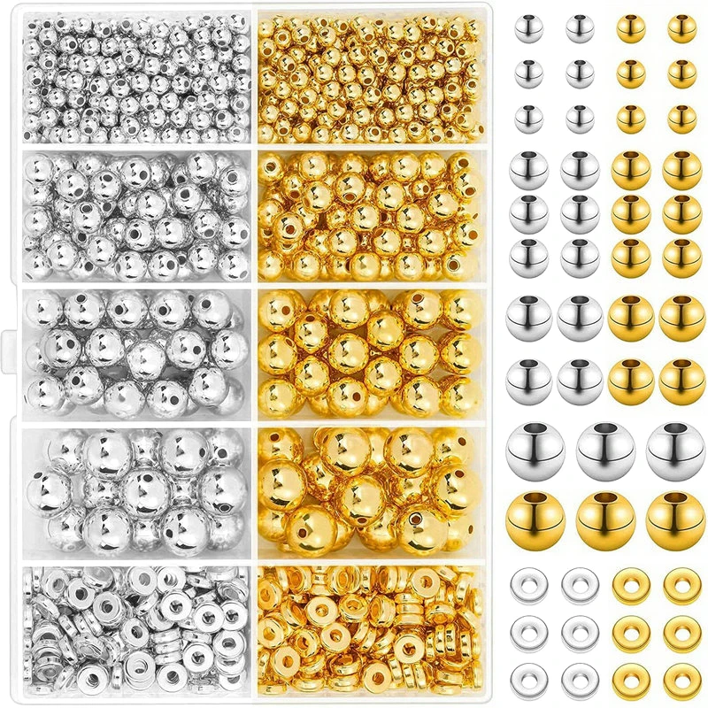 1000pcs Golden Spacer Beads Ki - Jewelry Making Tutorials review and price
