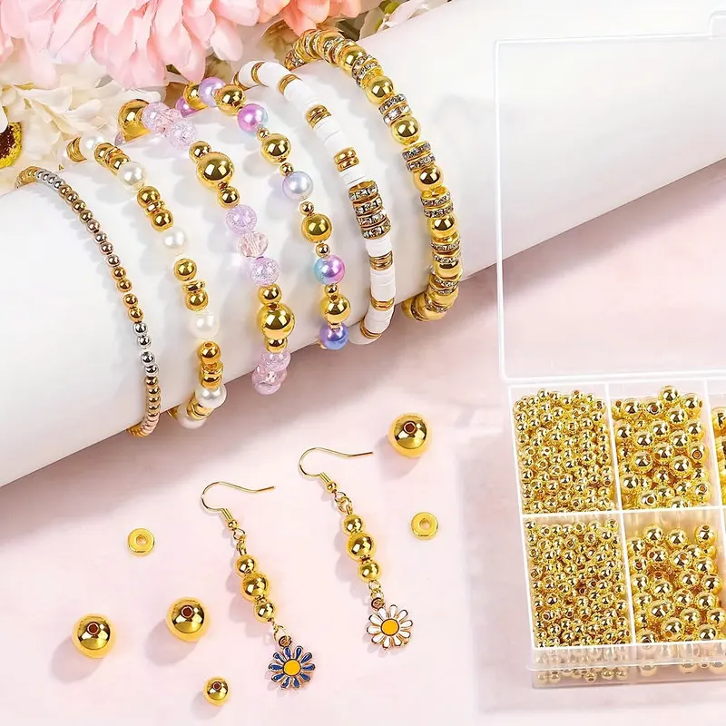 1000pcs Golden Spacer Beads Ki - Jewelry Making Tutorials review and price