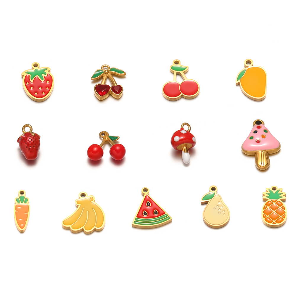 5Pcs Stainless Steel Cute Mush - Jewelry Making 4 Year Old review and price