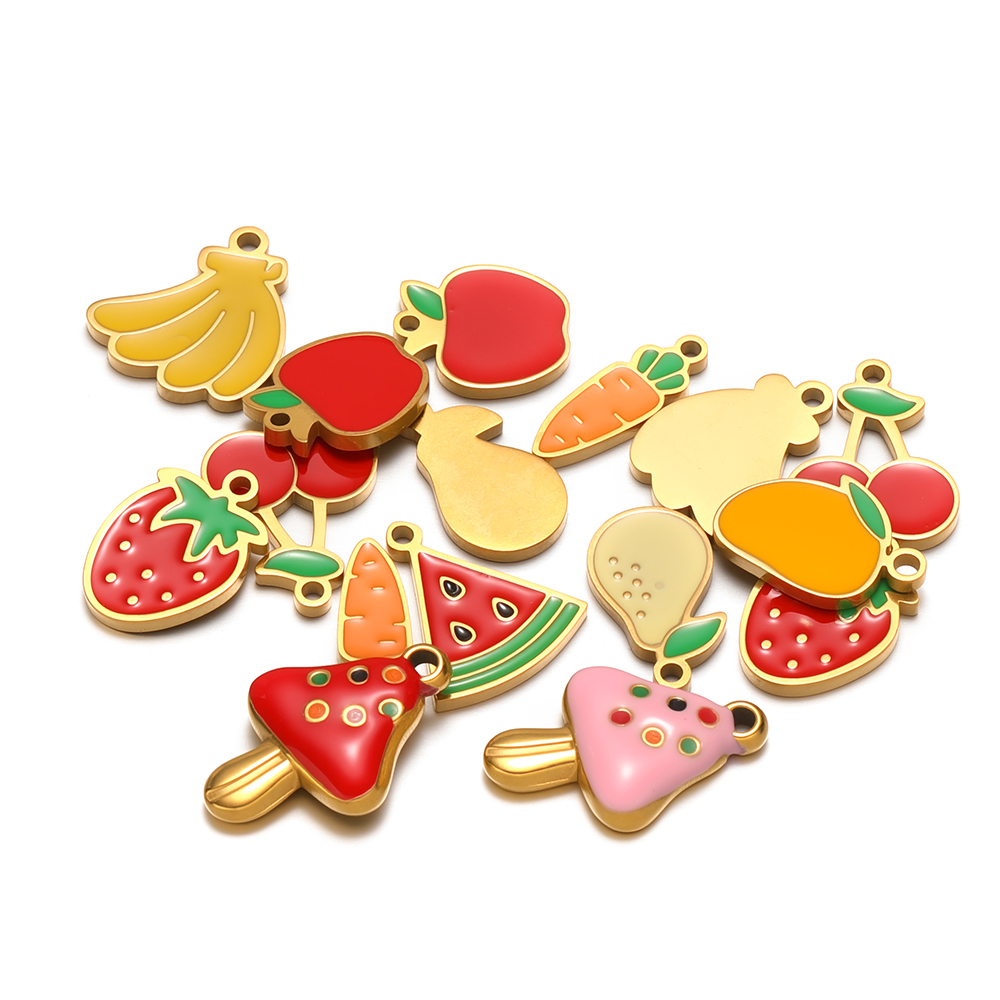 5Pcs Stainless Steel Cute Mush - Jewelry Making 4 Year Old review and price