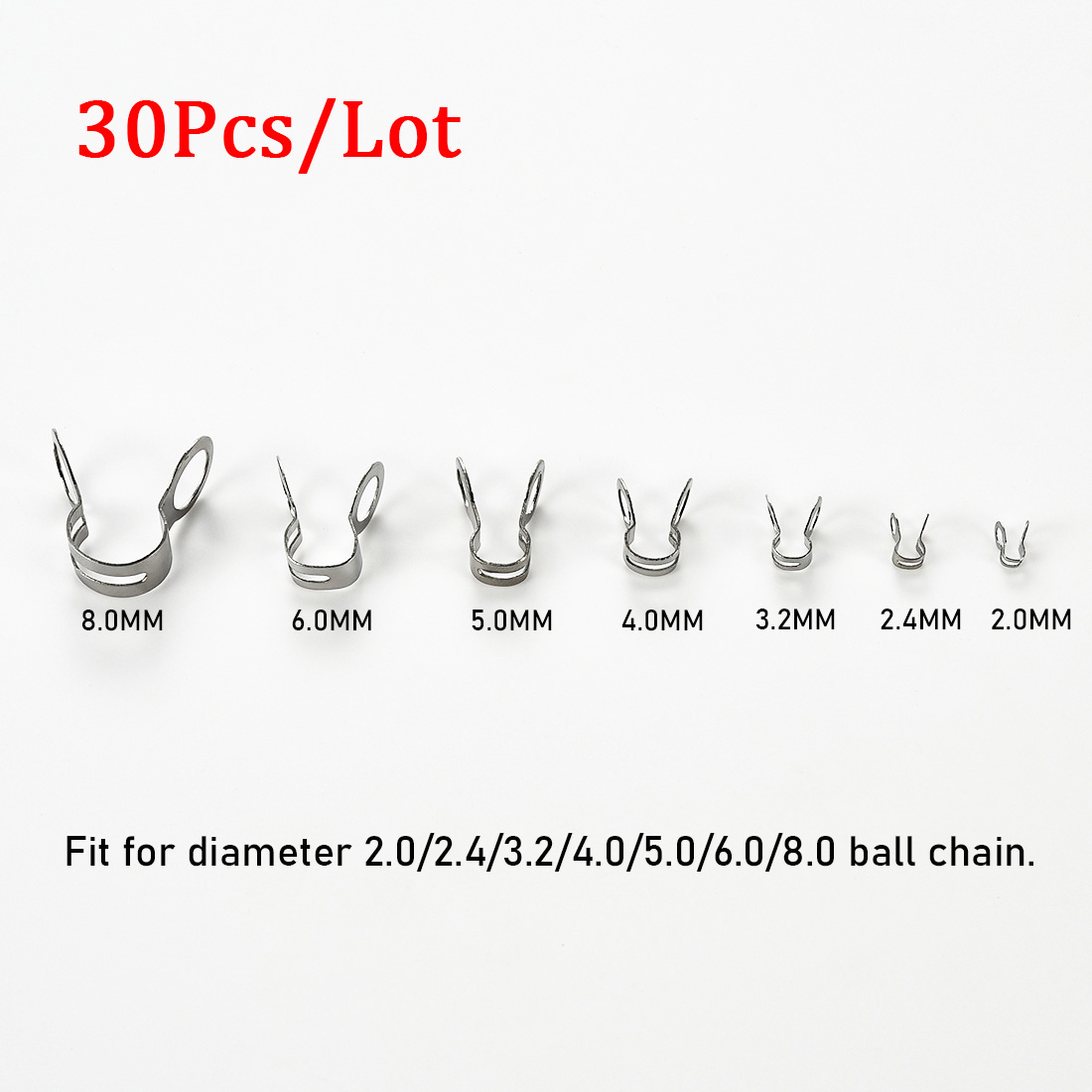 30Pcs Stainless Steel Ball Cha - Jewelry Making School review and price