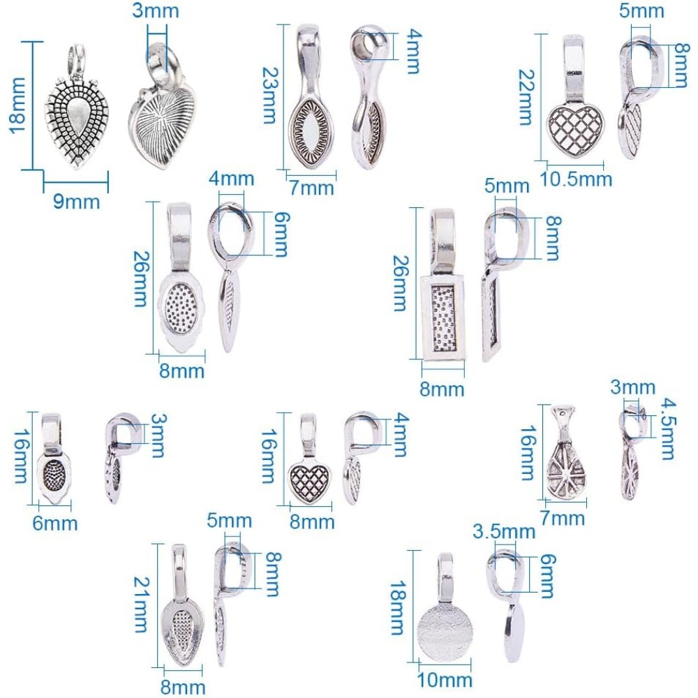 200 Pieces 10 Style Tibetan Si - Jewelry Making Silver review and price