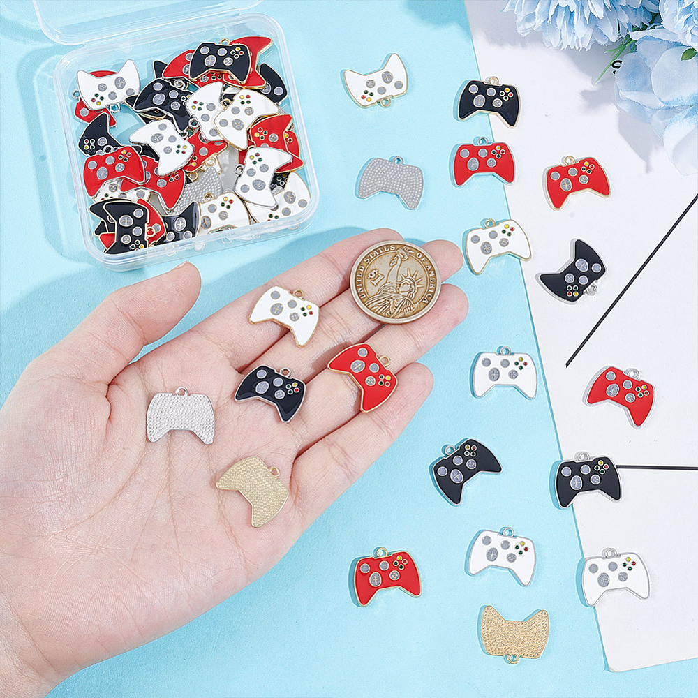 60Pcs Video Game Controller Ch - Jewelry Making Videos review and price