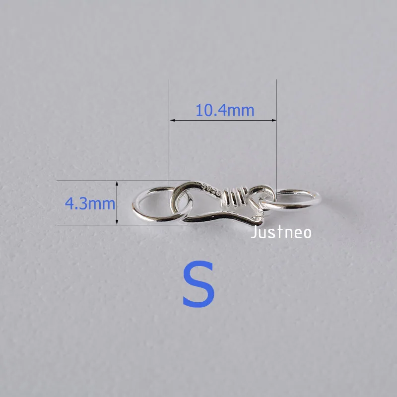 Sterling Silver S Hook & Eye F - Jewelry Making Silver review and price
